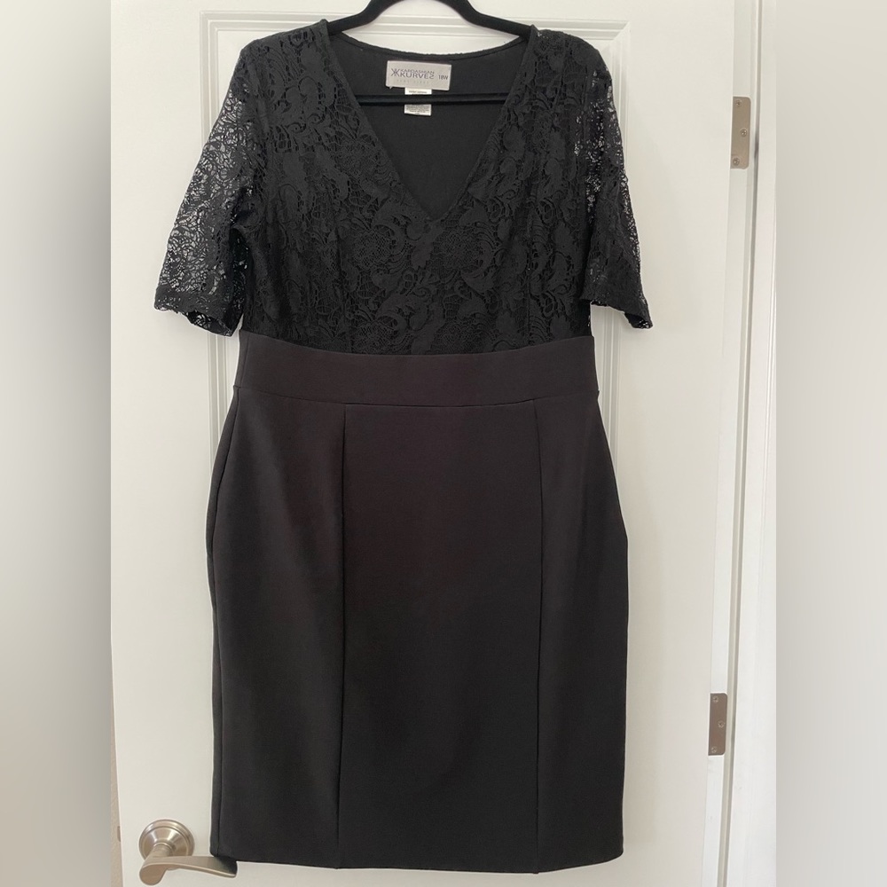 Kardashians Kurves collection black dress worn 1x